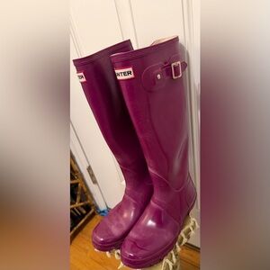 Hunter Fuchsia Tall Boots